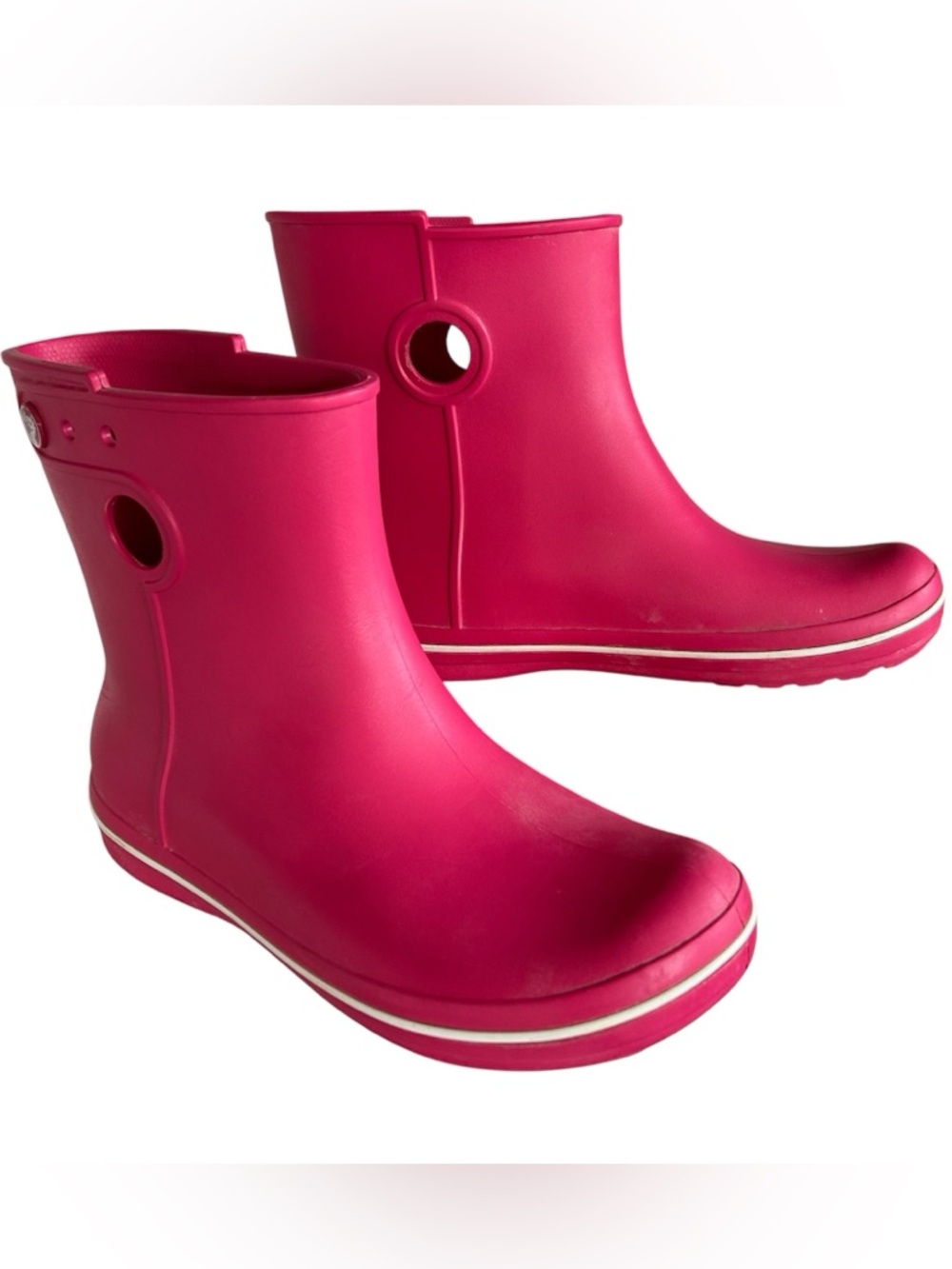 CROCS Jaunt Shorty Rain Boots Berry Women’s Size 9 Garden Sporty Cottagecore